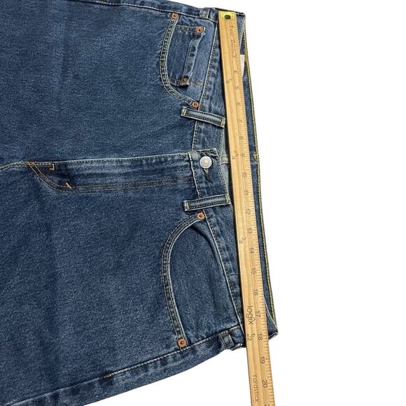 Levis 505 Mens Jeans Size 36 Blue Regular Fit Straight Zip Fly Denim Med Wash - Picture 9 of 11